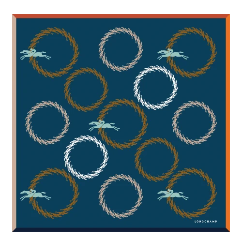 SILK SCARF 50 MANÈGE LONGCHAMP