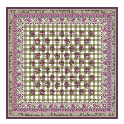 Silk Scarf 50x50 THE BUCOLIC ESCAPADE