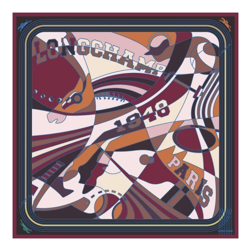 Silk scarf 90x90 Longchamp League