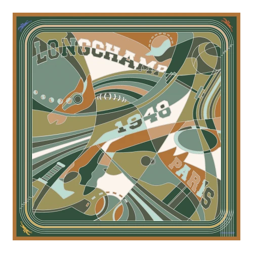 Silk scarf 90x90 Longchamp League