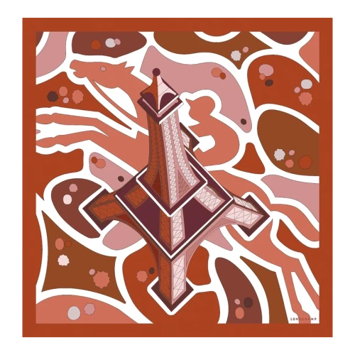 Silk Scarf 70 Equestrian Tower
