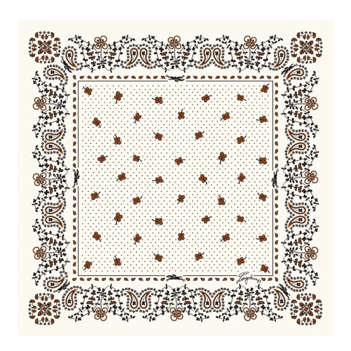 Silk scarf 50x50 French Bandana