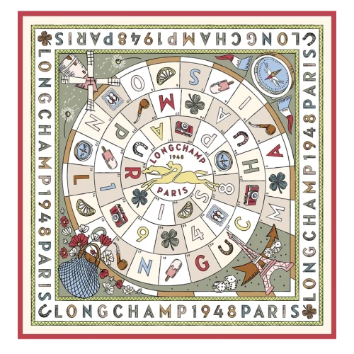 Silk scarf 90 Le Jeu de Cheval