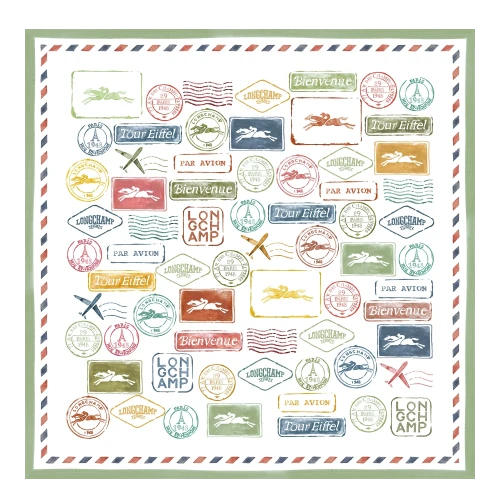Silk scarf 50 Evasions Longchamp