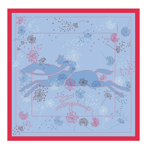 Silk scarf 50 Douce Cavalcade