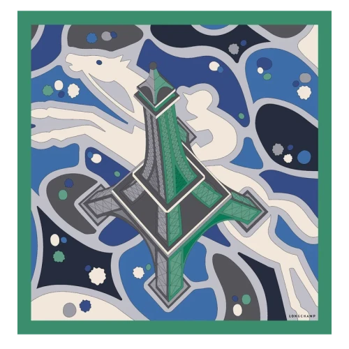Silk Scarf 70 Equestrian Tower