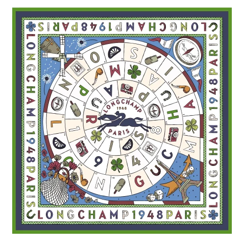 Silk scarf 90 Le Jeu de Cheval