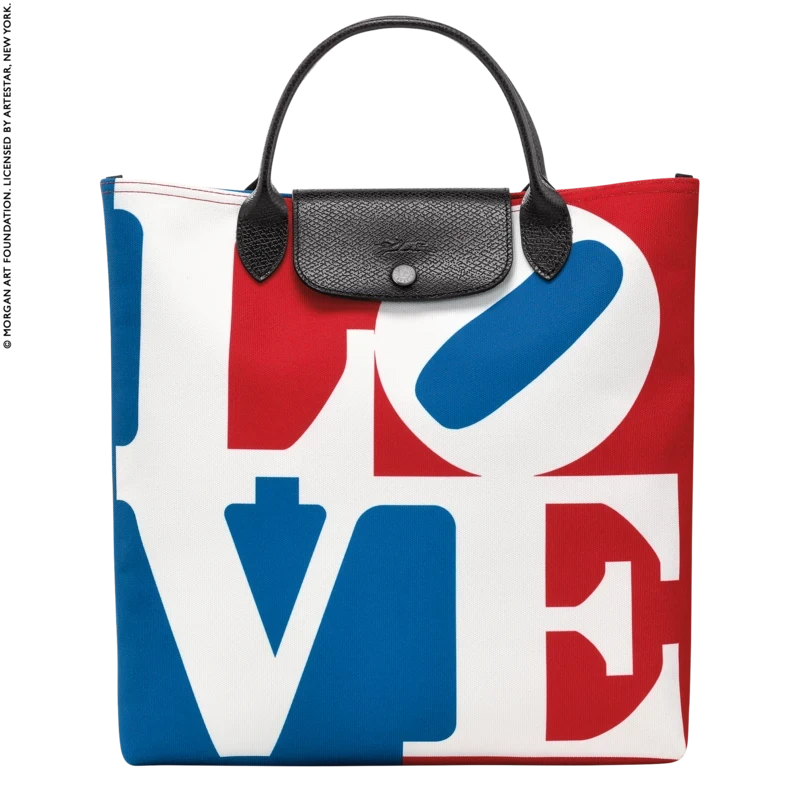 Handbag L LONGCHAMP X ROBERT INDIANA