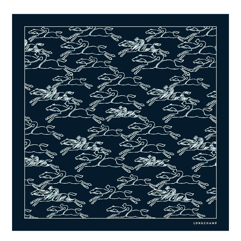 Gallop Denim Silk Scarf 50