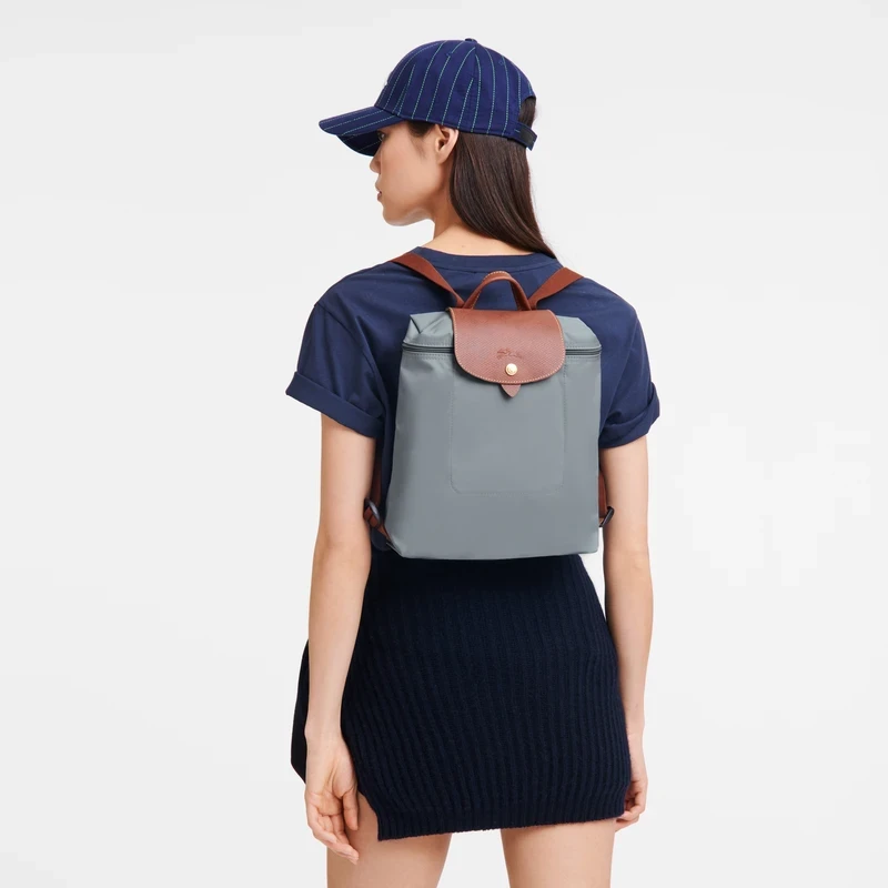 Longchamp le pliage backpack grey outlet