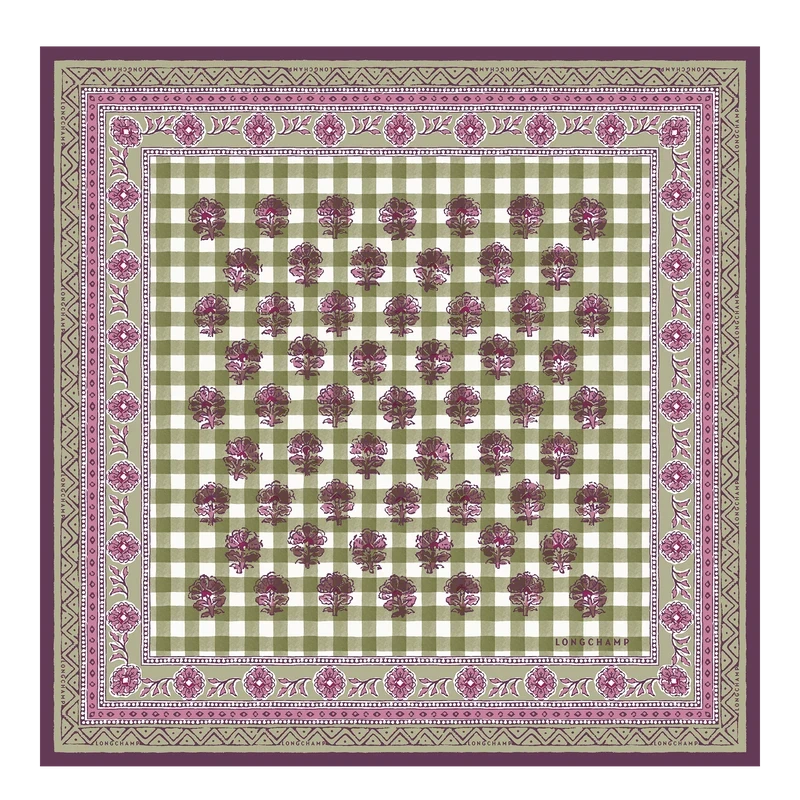 Silk Scarf 50x50 THE BUCOLIC ESCAPADE