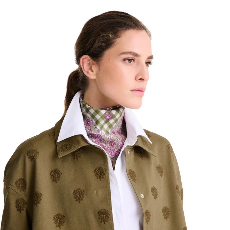 Silk Scarf 50x50 THE BUCOLIC ESCAPADE