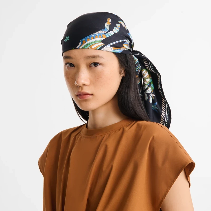 Silk Scarf 90 Forêt Longchamp