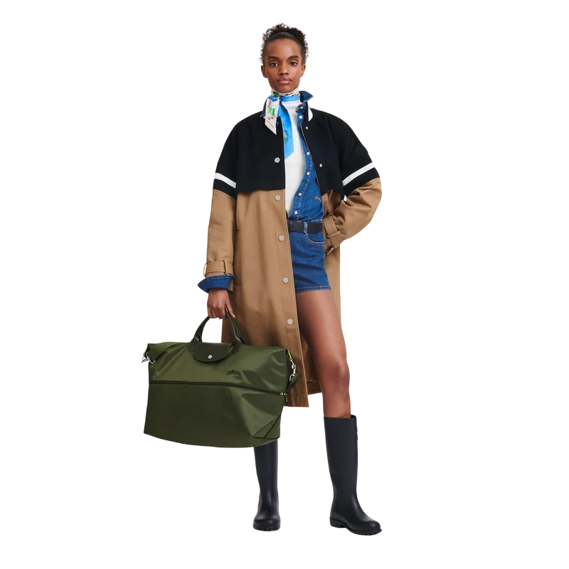Travel Bag Expandable Le Pliage Green