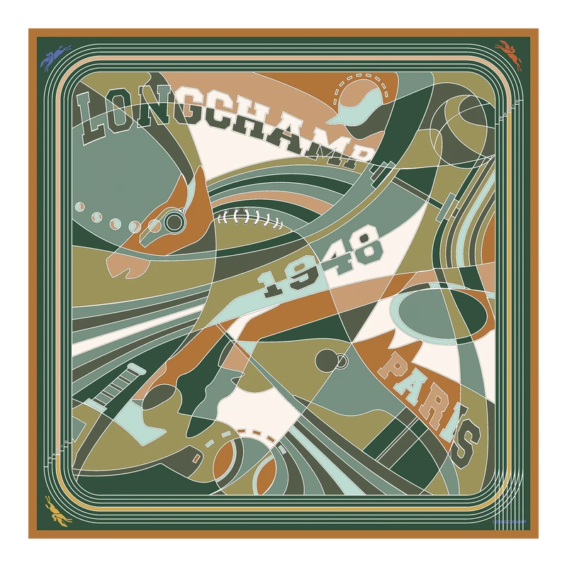 Silk scarf 90x90 Longchamp League
