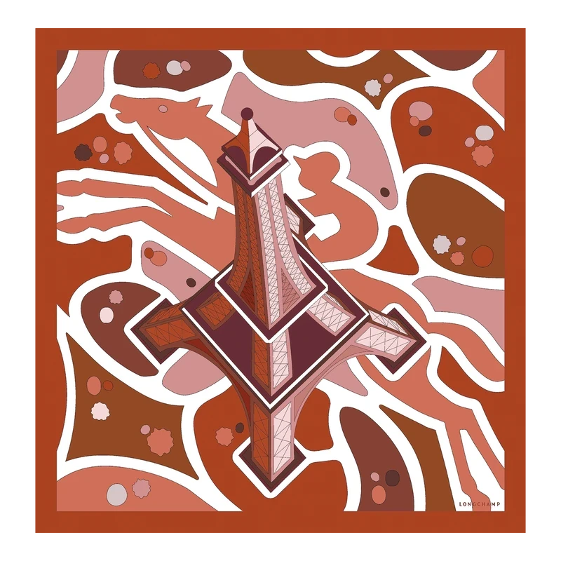 Silk Scarf 70 Equestrian Tower