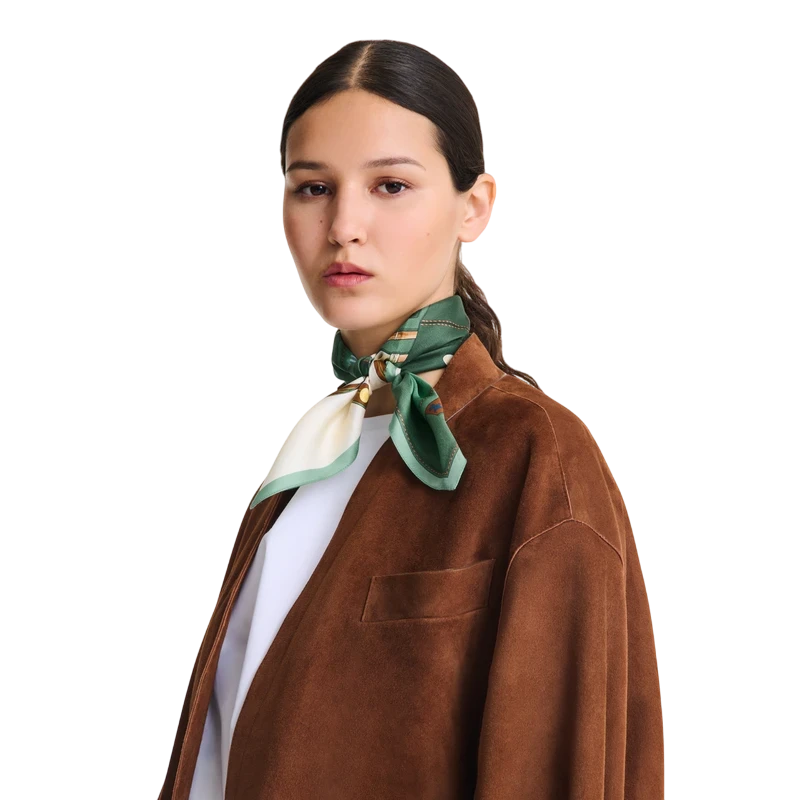 Silk scarf 50x50 Longchamp Worker