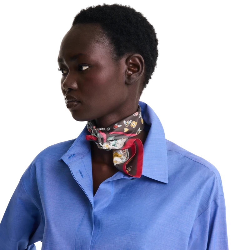 Silk scarf 50x50 Equestrian Tower