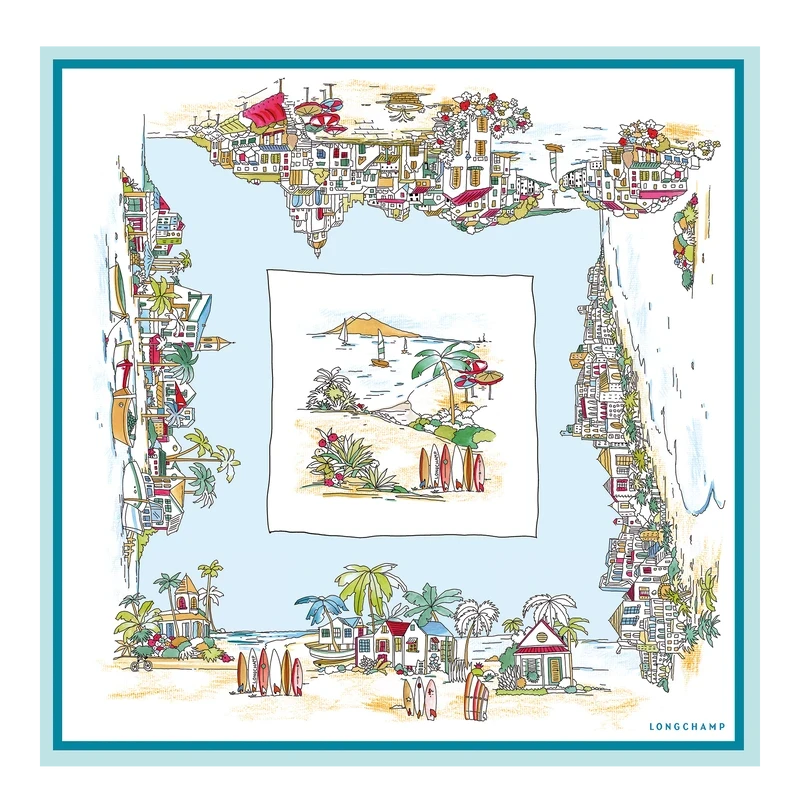 Silk scarf 70 Vivement l'Eté