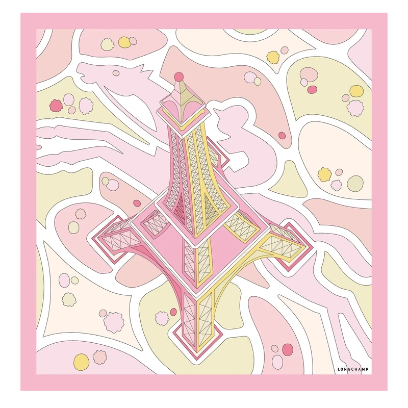 Silk Scarf 70 Equestrian Tower