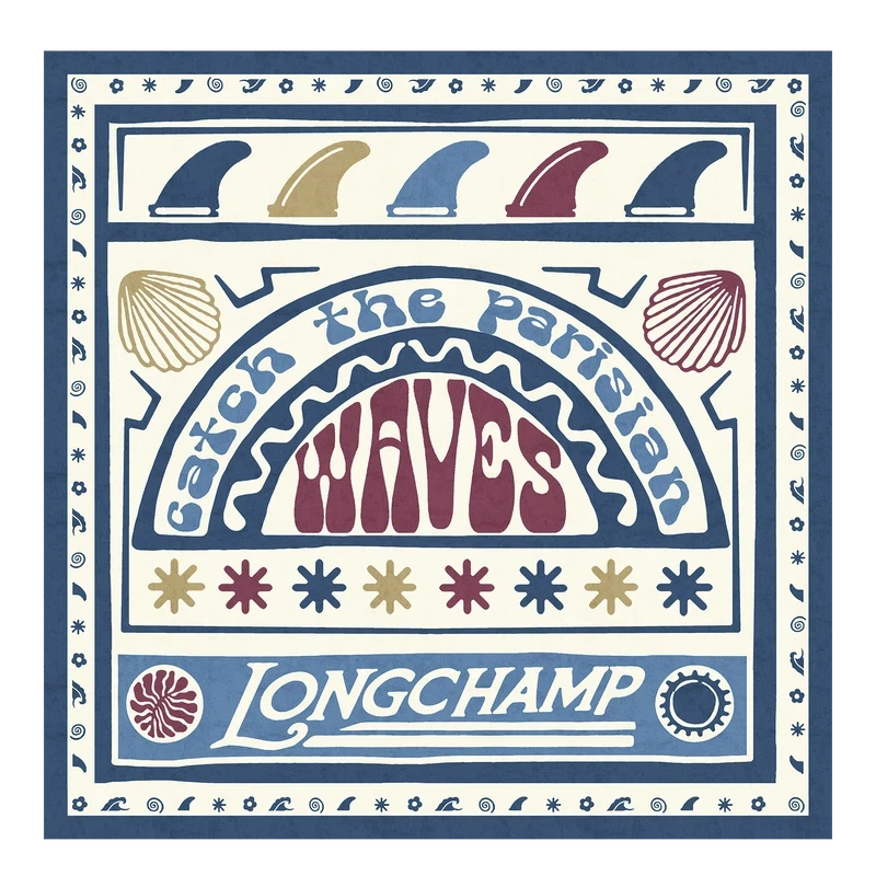 Silk scarf 50 Catch The Parisian Wave