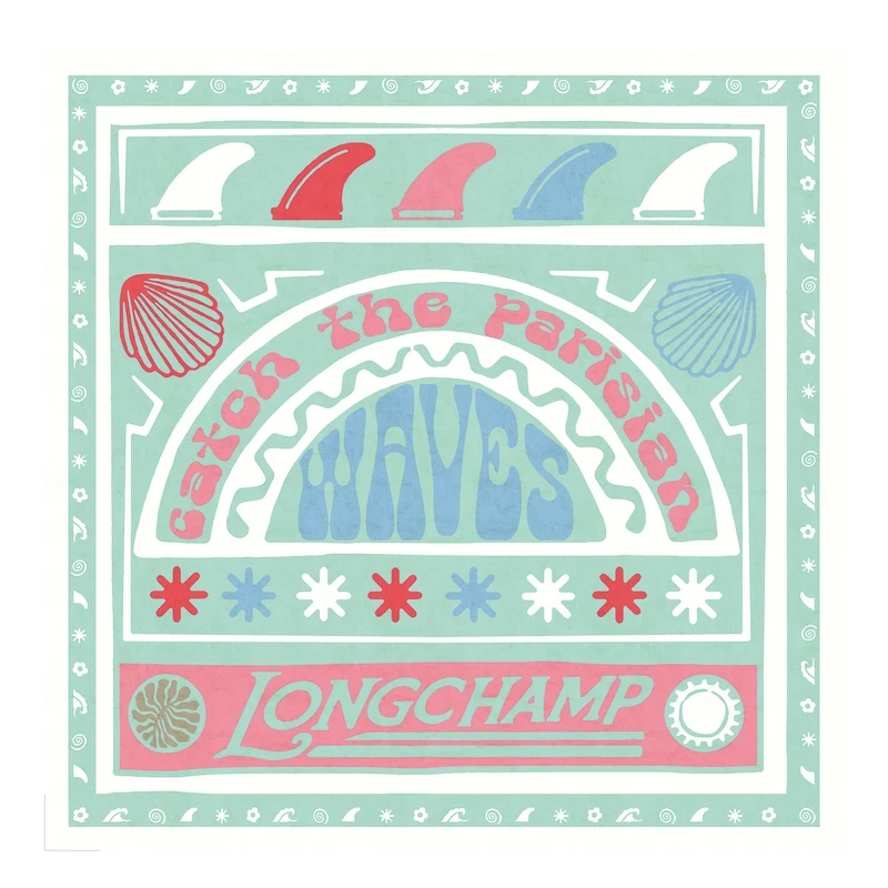 Silk scarf 50 Catch The Parisian Wave