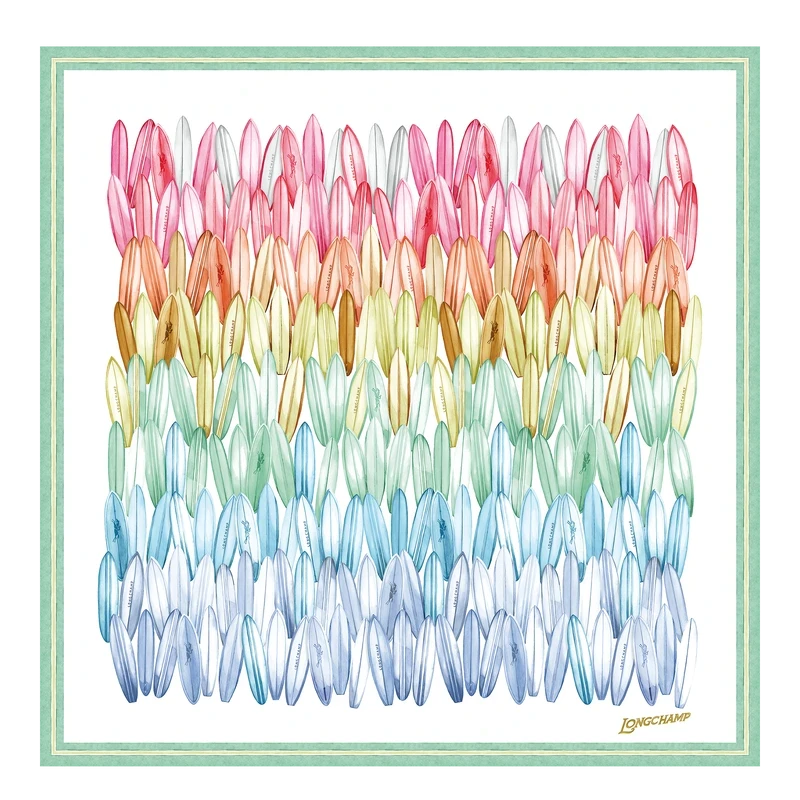 Silk scarf 90 Camaïeu de Surf