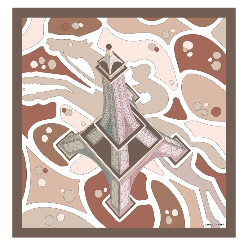 Silk Scarf 70 Equestrian Tower
