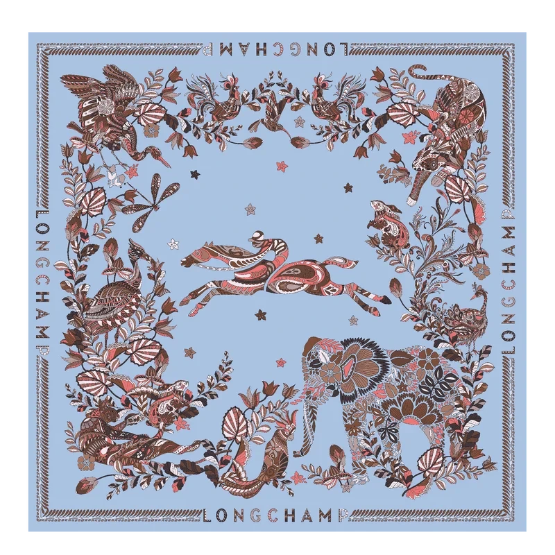Silk Scarf 90 Forêt Longchamp