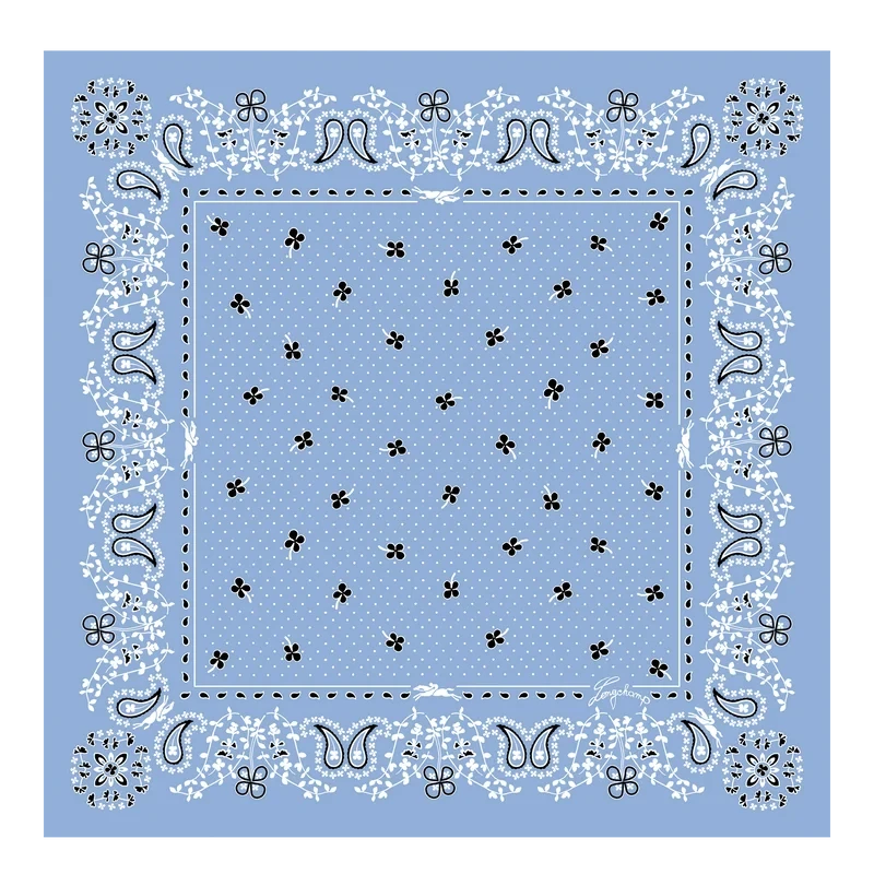 Silk scarf 50x50 French Bandana