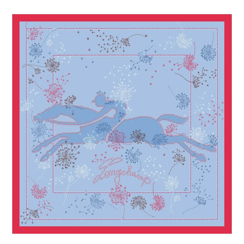 Silk scarf 50 Douce Cavalcade