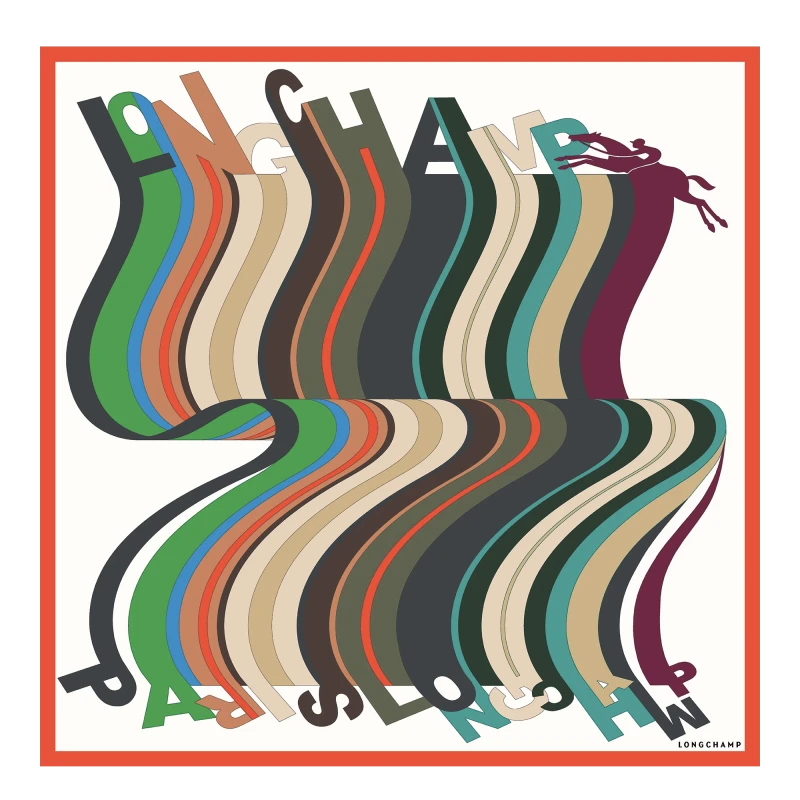 Silk scarf 70 L'Arc-en-ciel