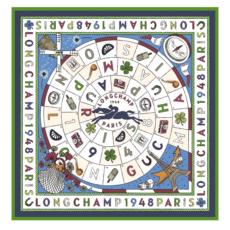 Silk scarf 90 Le Jeu de Cheval